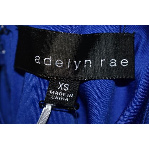 ADELYN RAE NEW $123 Josie Sheath‎ Dress Lace Detail Cobalt Blue XS - Picture 5 of 5